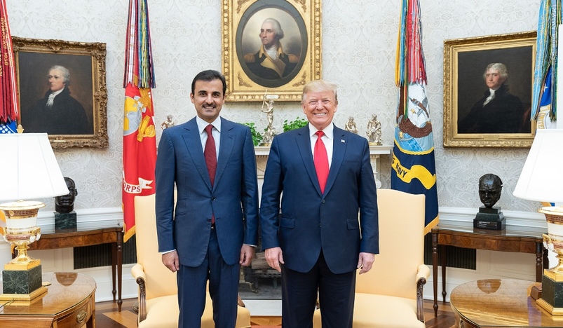 HH the Amir with US President